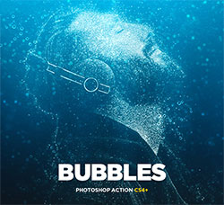 极品PS动作－泡泡形效(含高清视频教程)：Bubbles CS4+ Photoshop Action